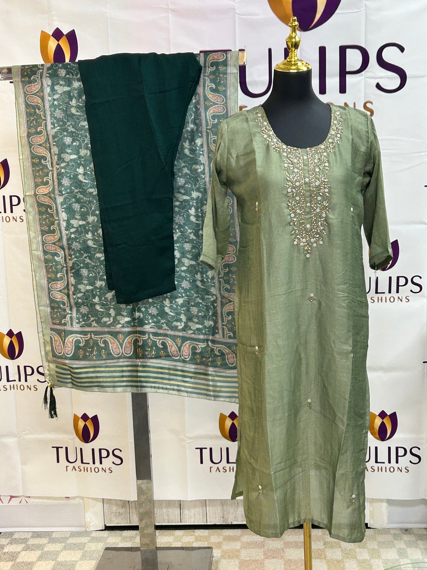 Silk salwar suit