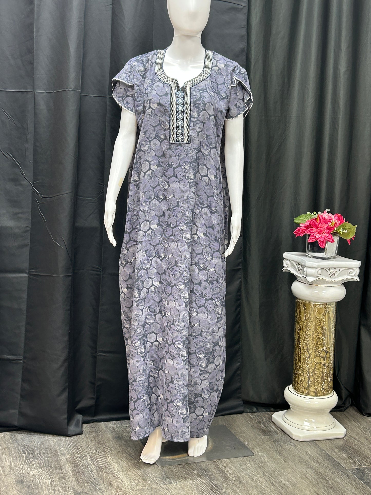 Rayon nighty / Indian night wear by Kurti Connection USA