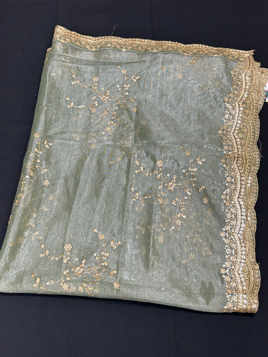 Tissue silk dupatta