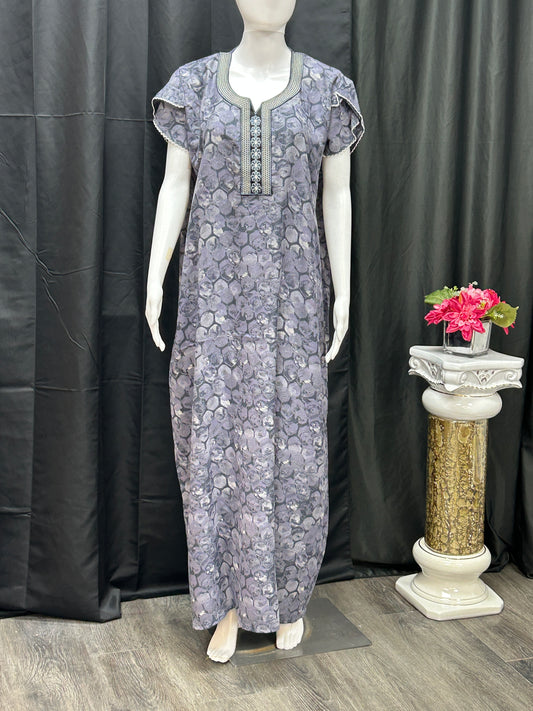 Rayon nighty / Indian night wear by Kurti Connection USA