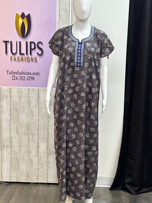 Rayon nighty / Indian night wear by Kurti Connection USA