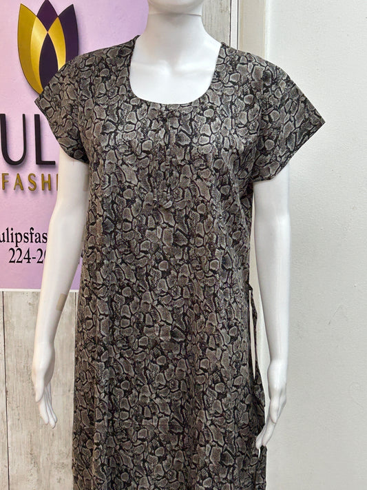 Rayon nighty / Indian night wear by Kurti Connection USA