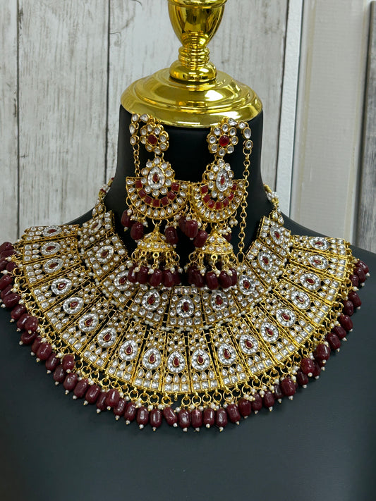 Bridal necklace set by Kurti Connection USA