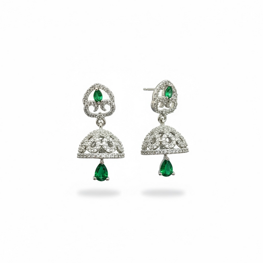 AD jhumki earrings by Kurti Connection USA