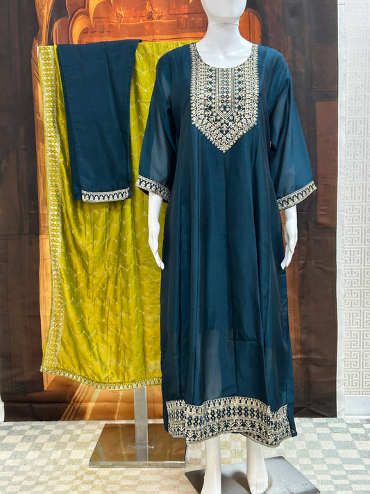 Anarkali Kurti set by Kurti Connection USA