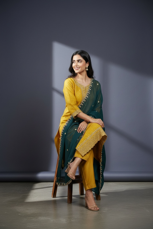 Plus size Kurti pant set