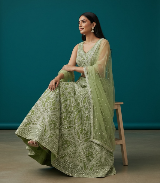 Heavy party wear lehenga Choli set