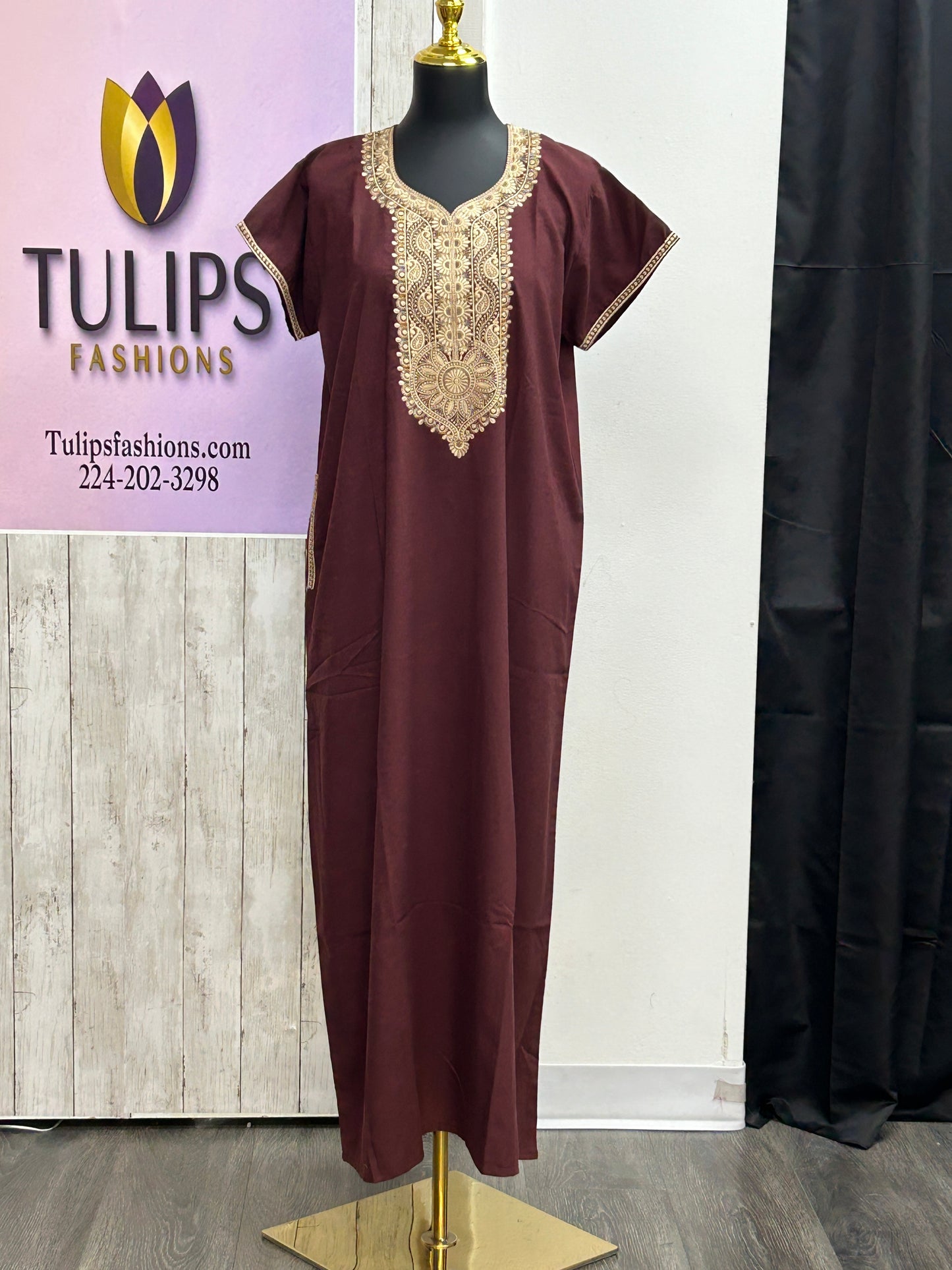 Rayon nighty / Indian night wear by Kurti Connection USA
