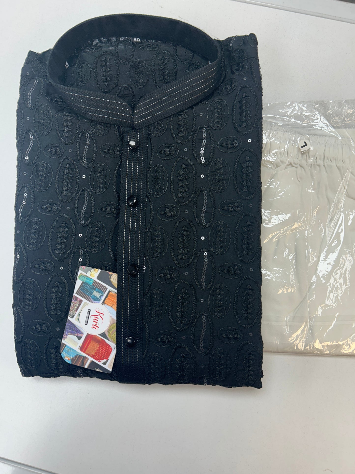 Black kurta set