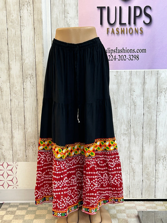 Bandhani cotton skirt