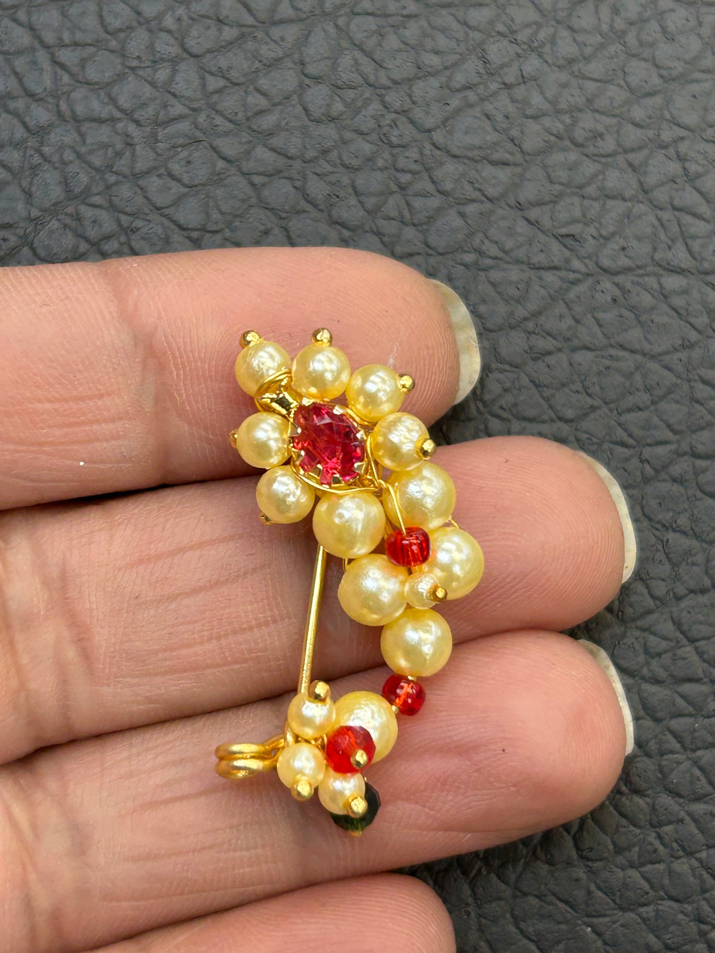 Maharashtrian Nath : nose pin - Kurti Connection USA