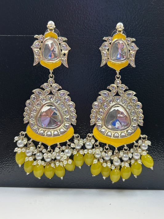 Kundan earrings - Kurti Connection USA
