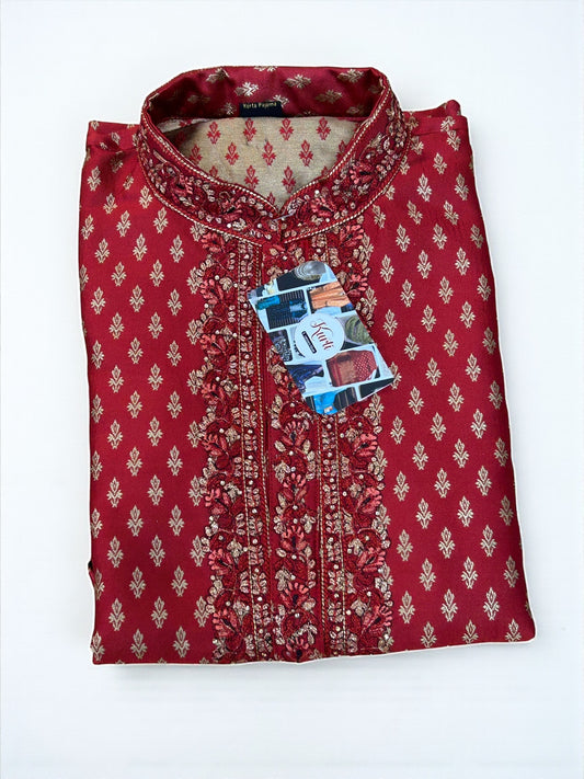 Silk short Kurta - Kurti Connection USA