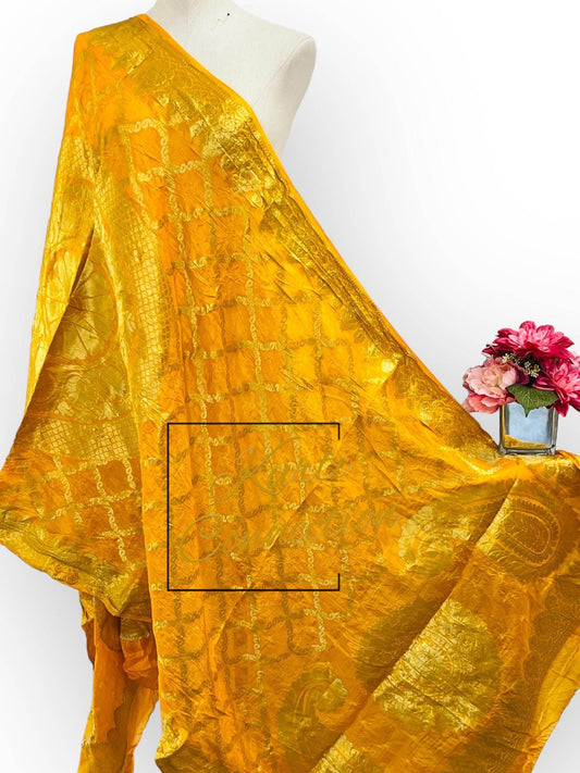Bandhani silk dupatta - Kurti Connection USA