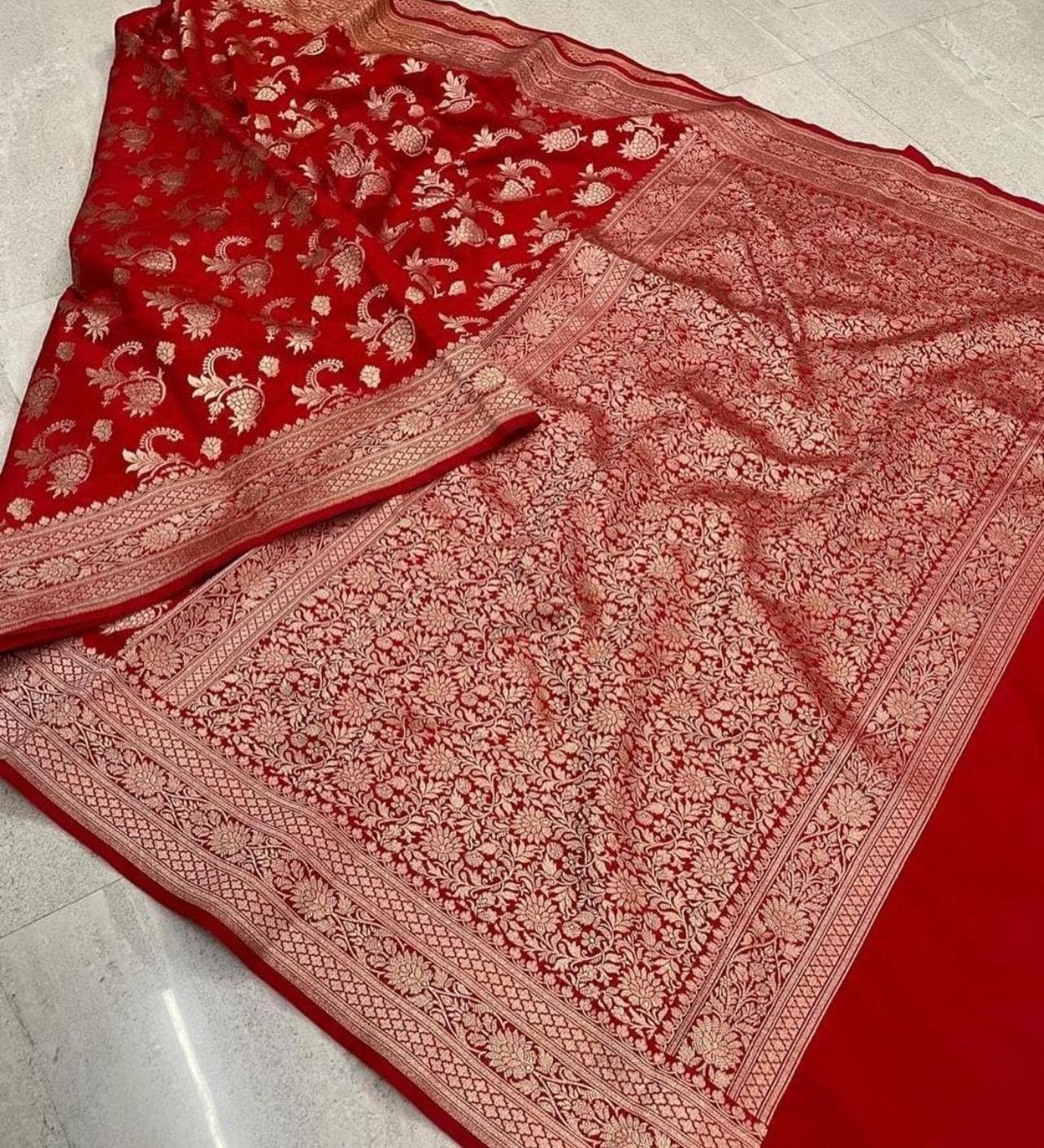 Mashru Silk Banarasi saree - Kurti Connection USA