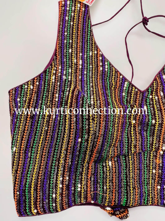 Sequin blouse - Kurti Connection USA