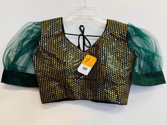 sequin blouse , readymade blouse - Kurti Connection USA
