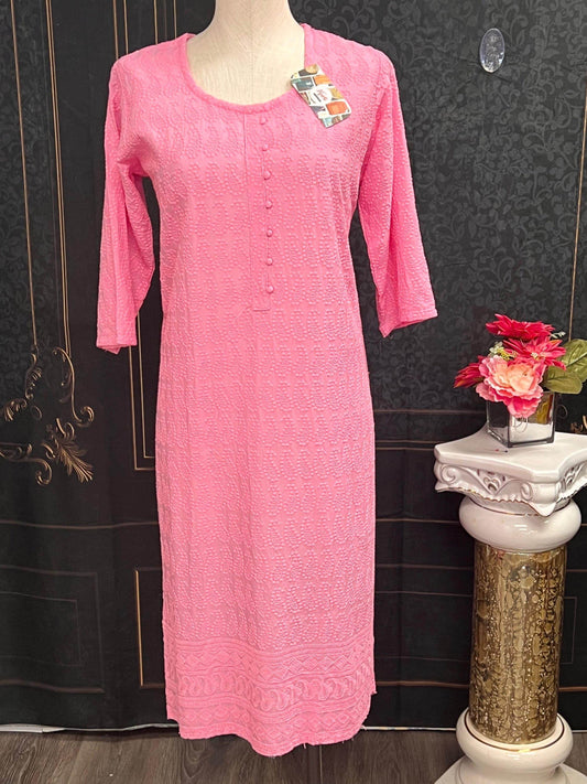 chikankari kurti - Kurti Connection USA