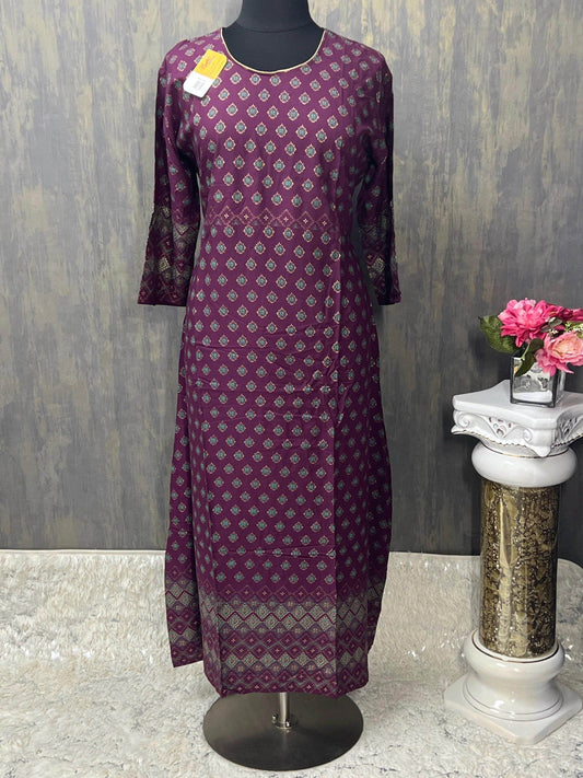 6Xl/ size 52 / Rayon kurti - Kurti Connection USA