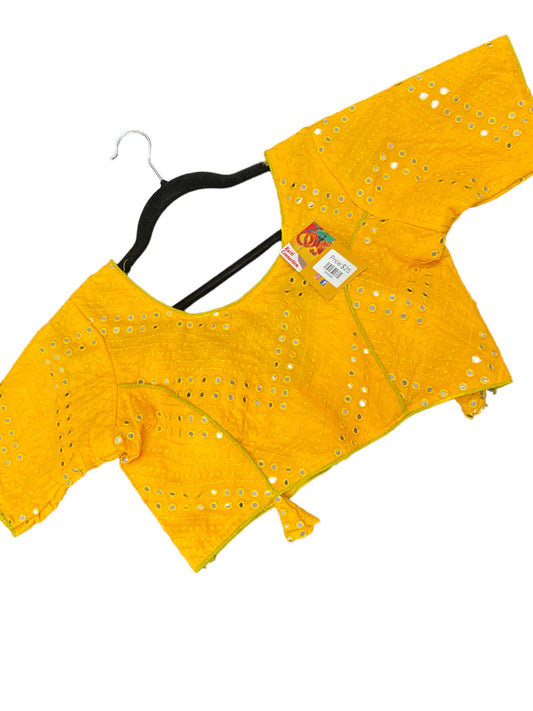 Georgette mirror work blouse - Kurti Connection USA