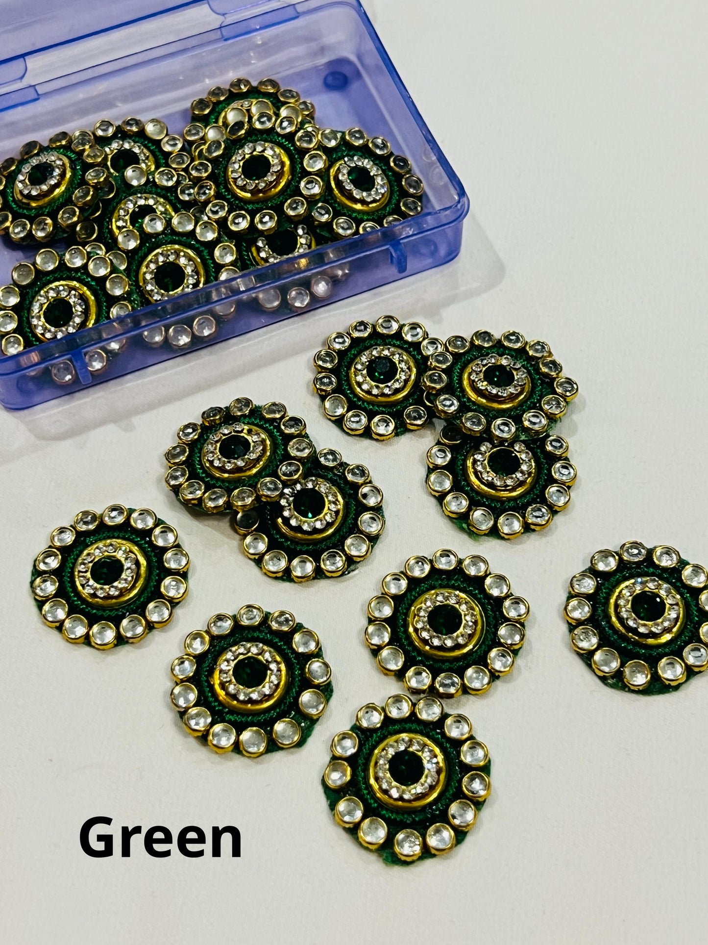 Kundan patches for dresses, sewing supplies , decorative patches - Kurti Connection USA
