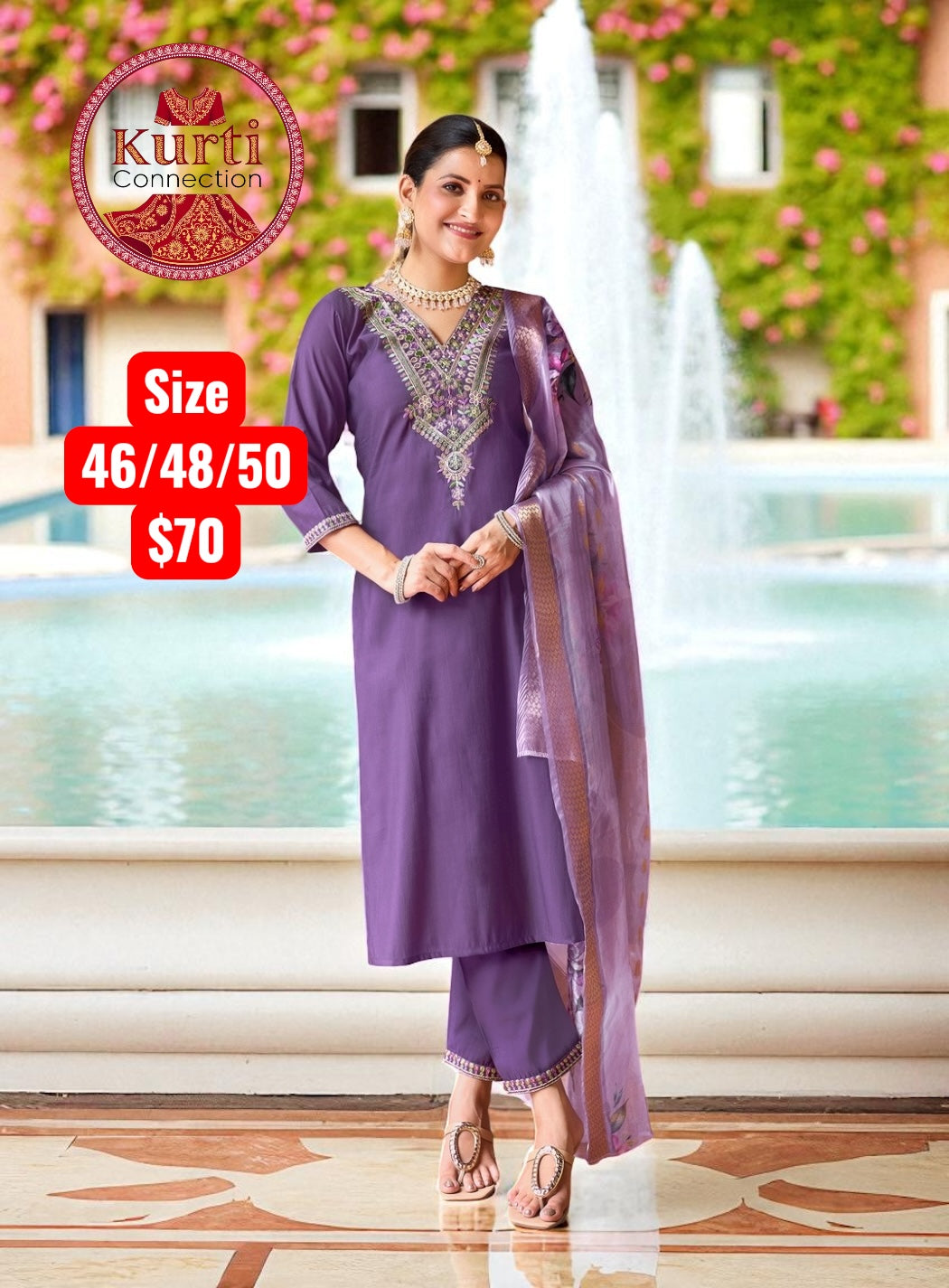 Malhar : Plus size Kurti sets by Kurti Connection USA