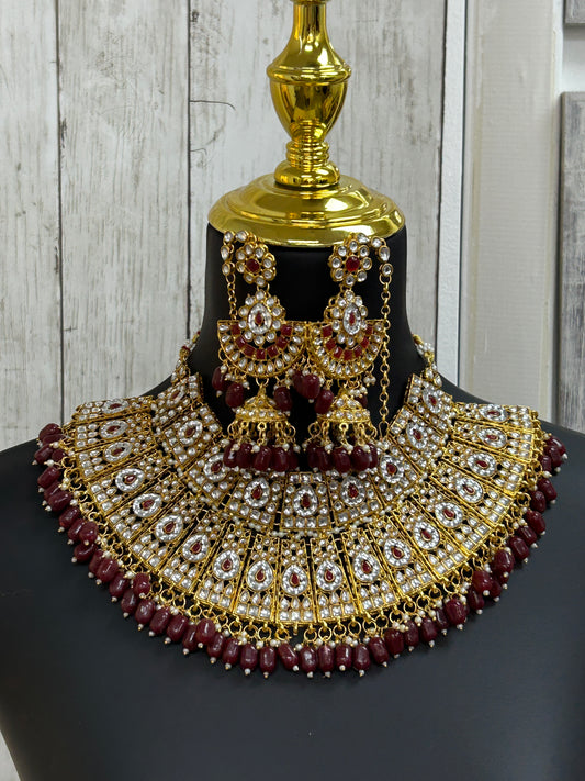 Bridal necklace set by Kurti Connection USA