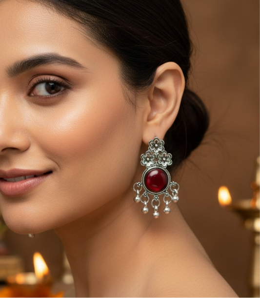 Oxidized earrings | hanging earrings by Kurti Connection USA