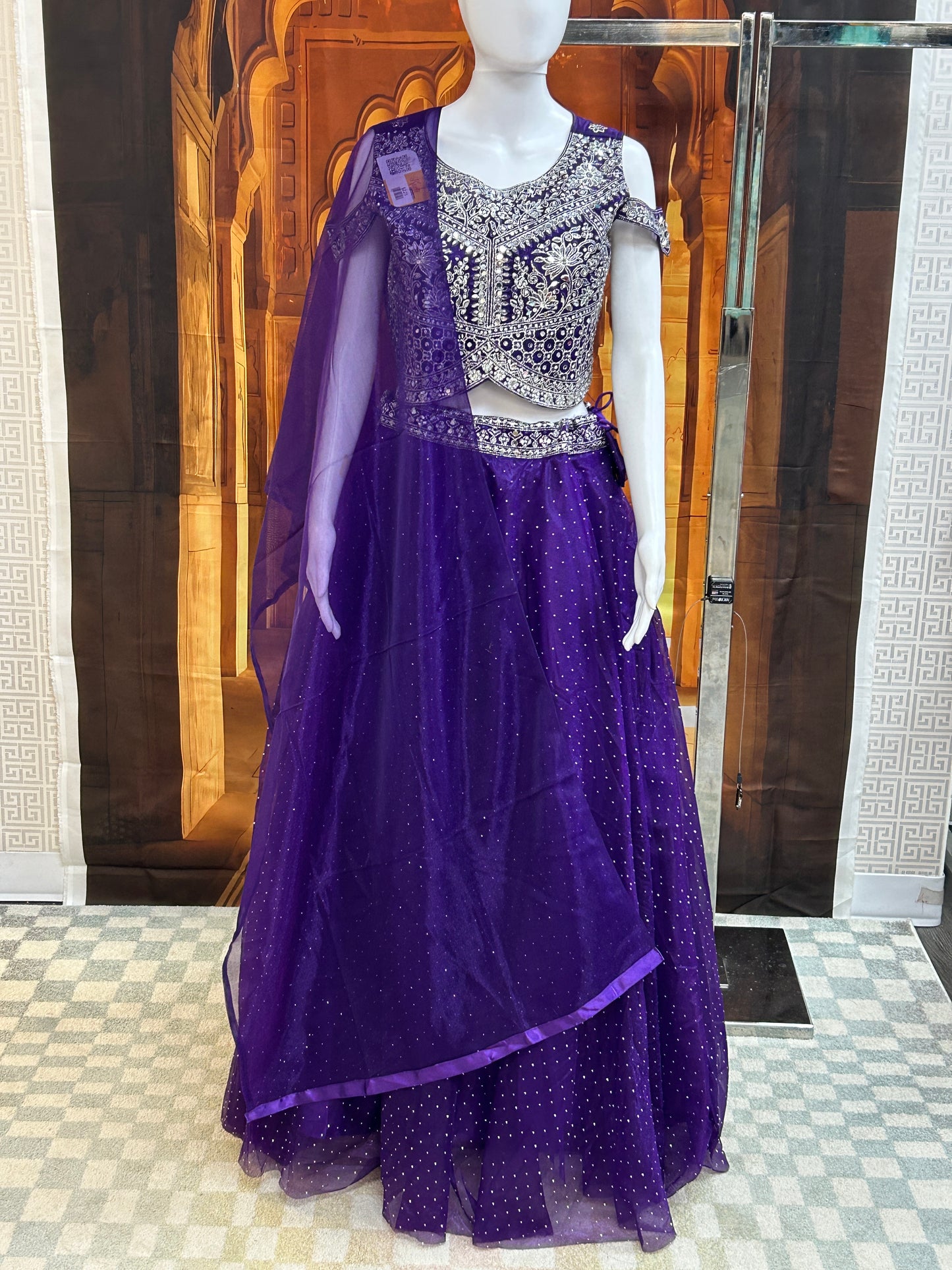 Purple lehenga Choli set by Kurti Connection USA