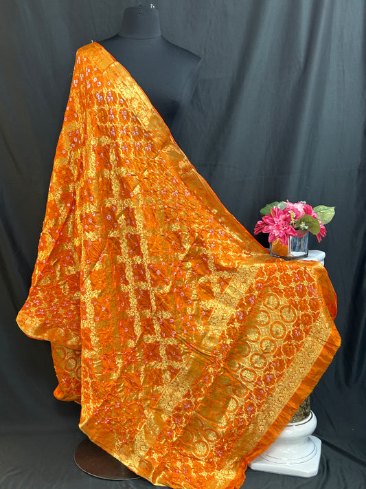 Bandhani gharchola dupatta by Kurti Connection USA