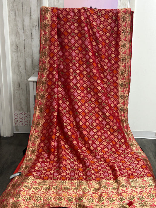 Red pure patola benaras saree