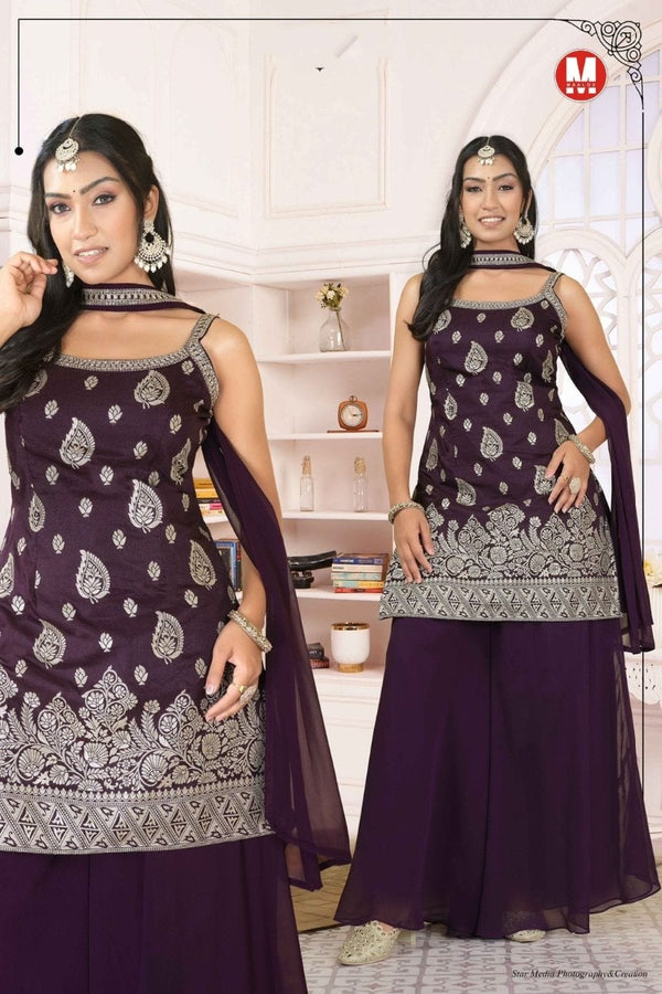 Wedding guest collection : Sharara suit by Kurti Connection USA