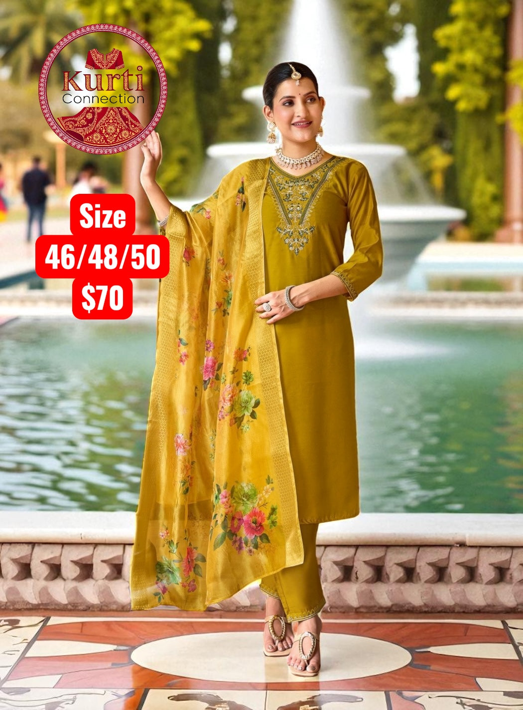 Malhar : Plus size Kurti sets by Kurti Connection USA
