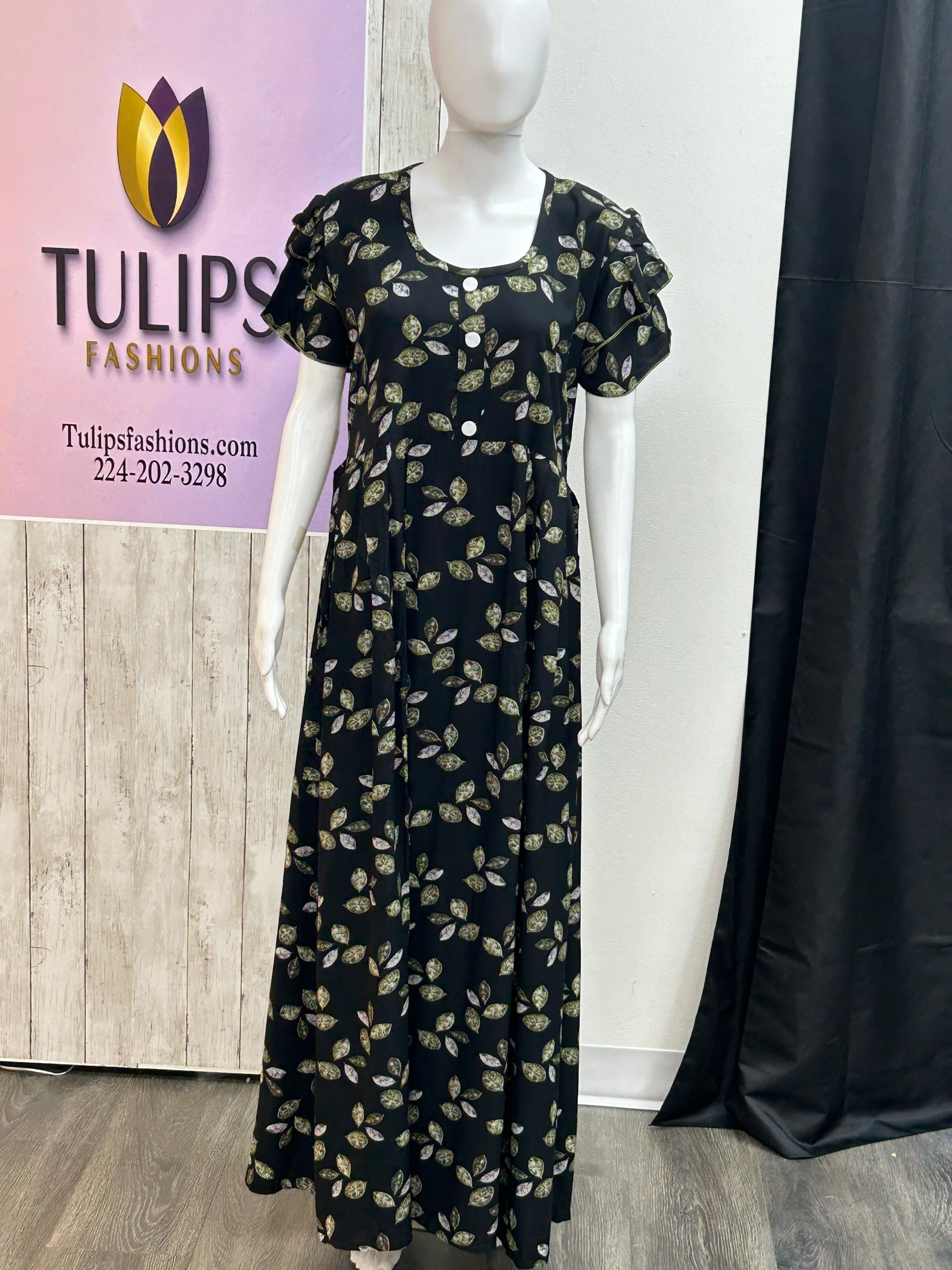 Rayon nighty / Indian nighty by Kurti Connection USA