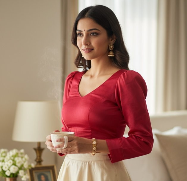 Silk blouses by Kurti Connection USA