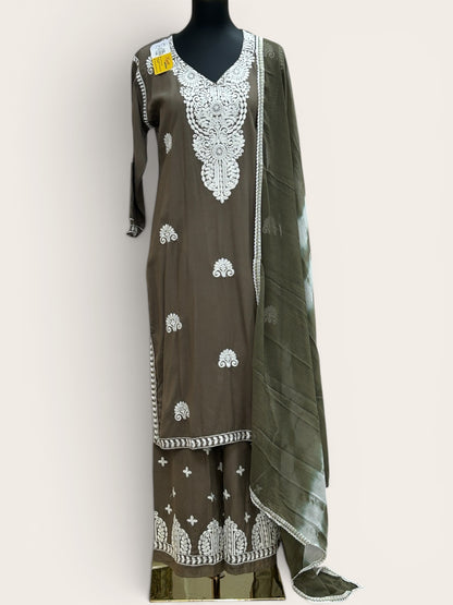 Gulab : Chikankari Kurti set