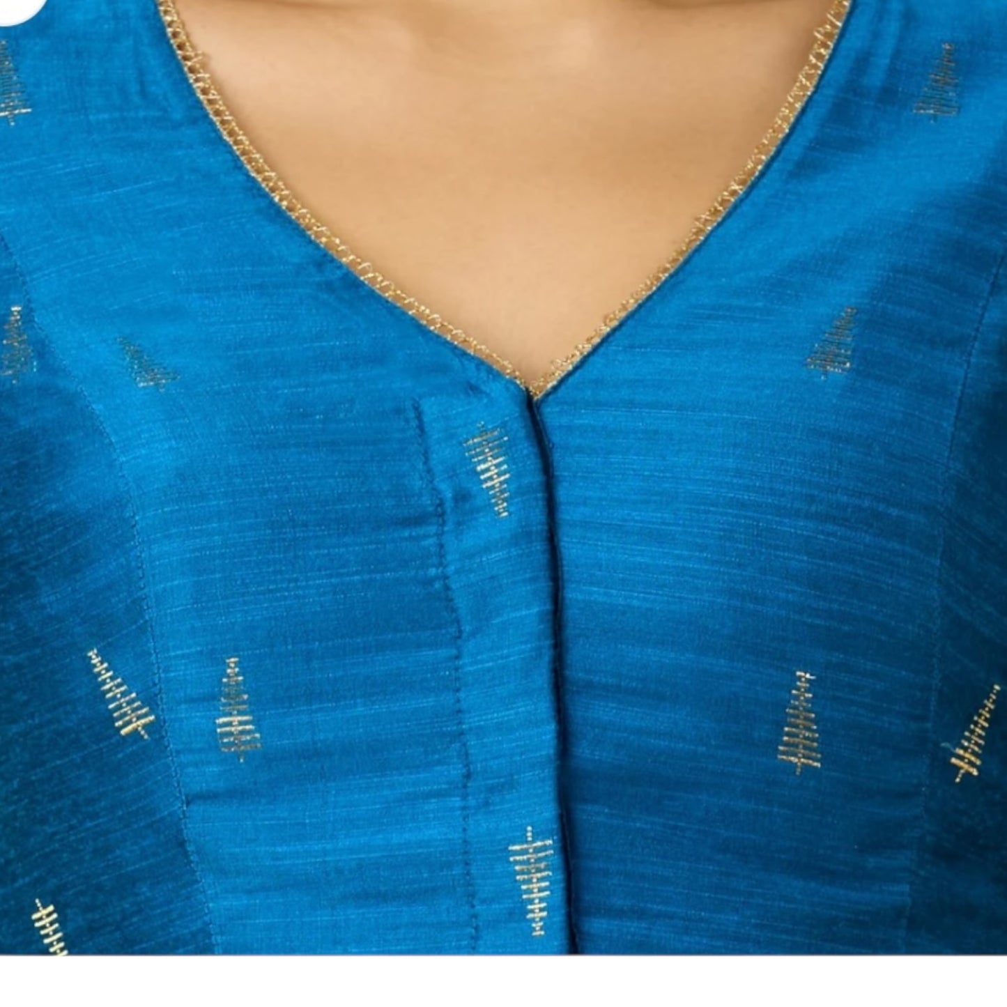Teal blue blouse by Kurti Connection USA