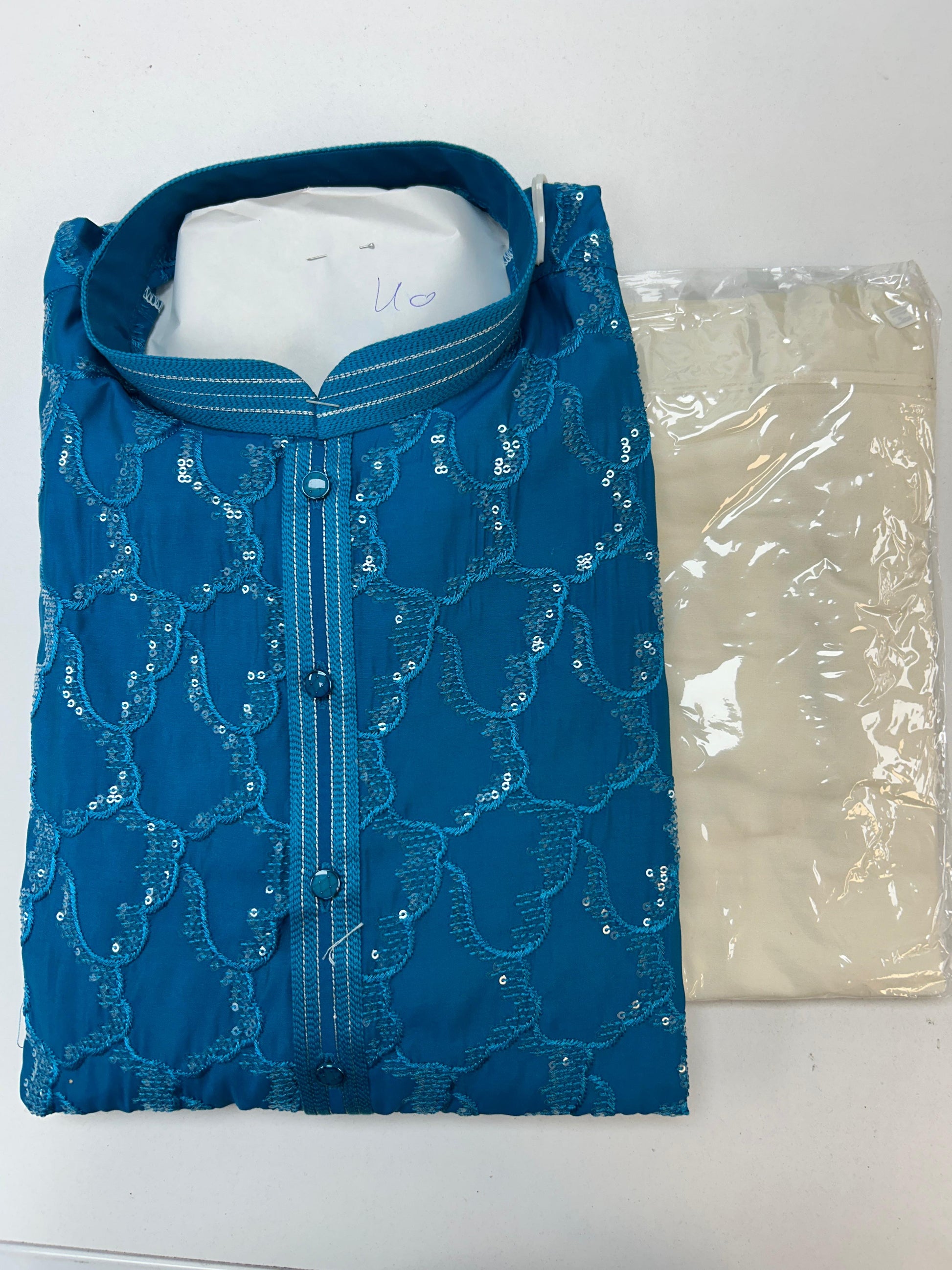 Mens kurta pajama Sequin Kurta set by Kurti Connection USA