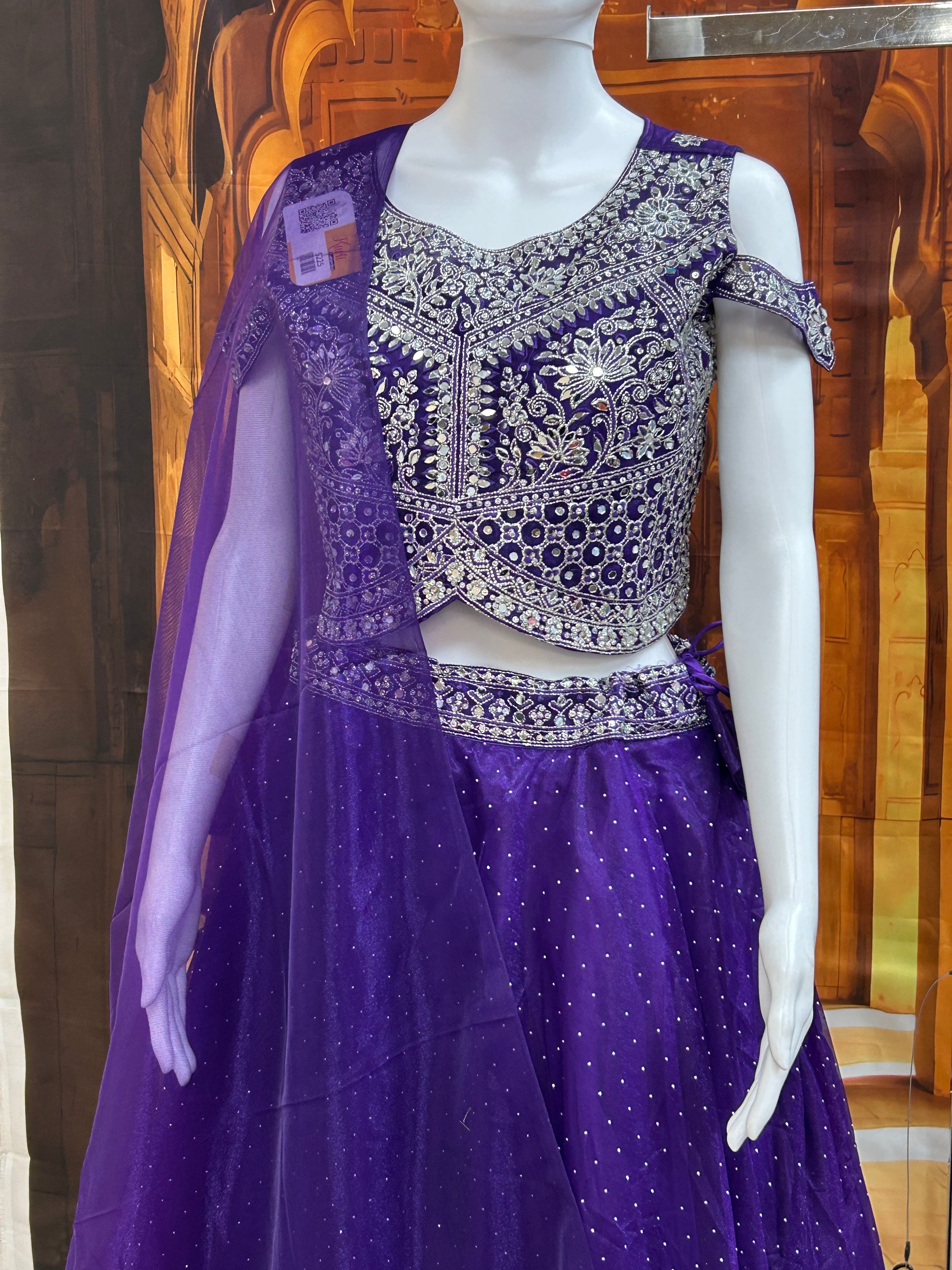 Purple lehenga Choli set by Kurti Connection USA