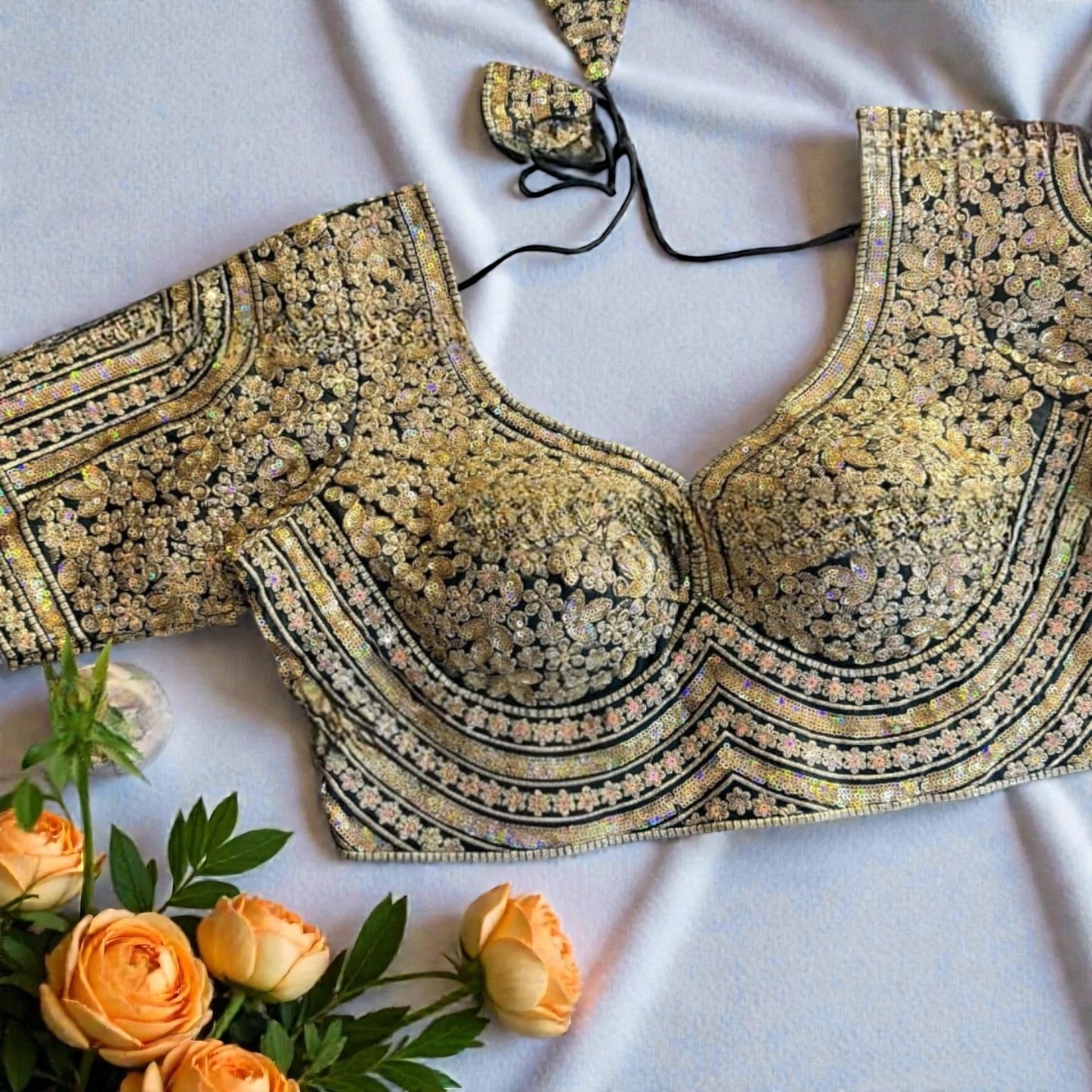 Party wear heavy work blouses by Kurti Connection USA