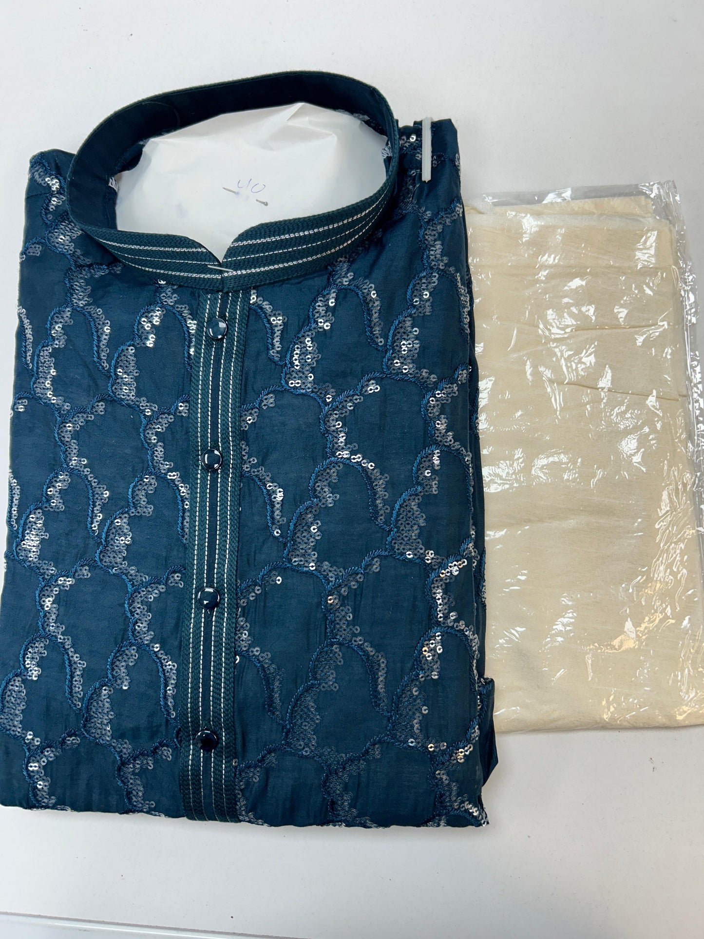 Mens kurta pajama Sequin Kurta set by Kurti Connection USA
