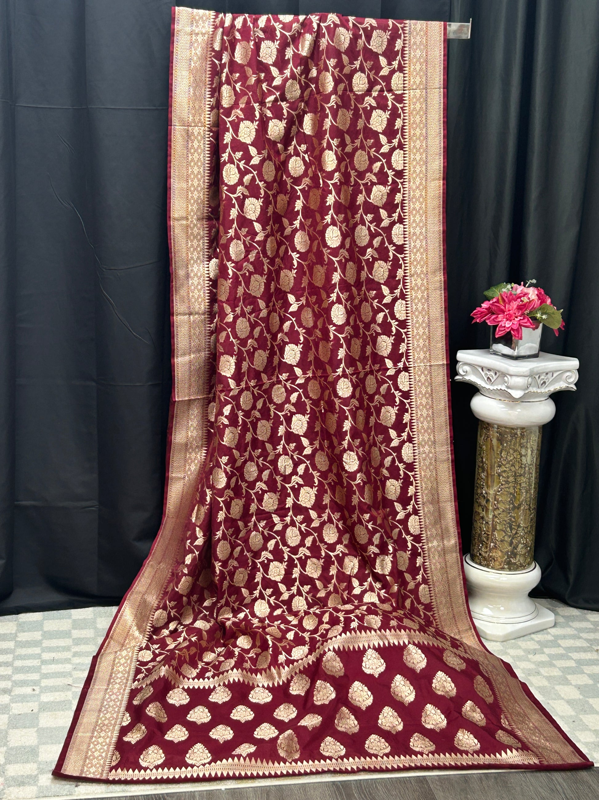 Mashru silk Banarasi saree - Kurti Connection USA