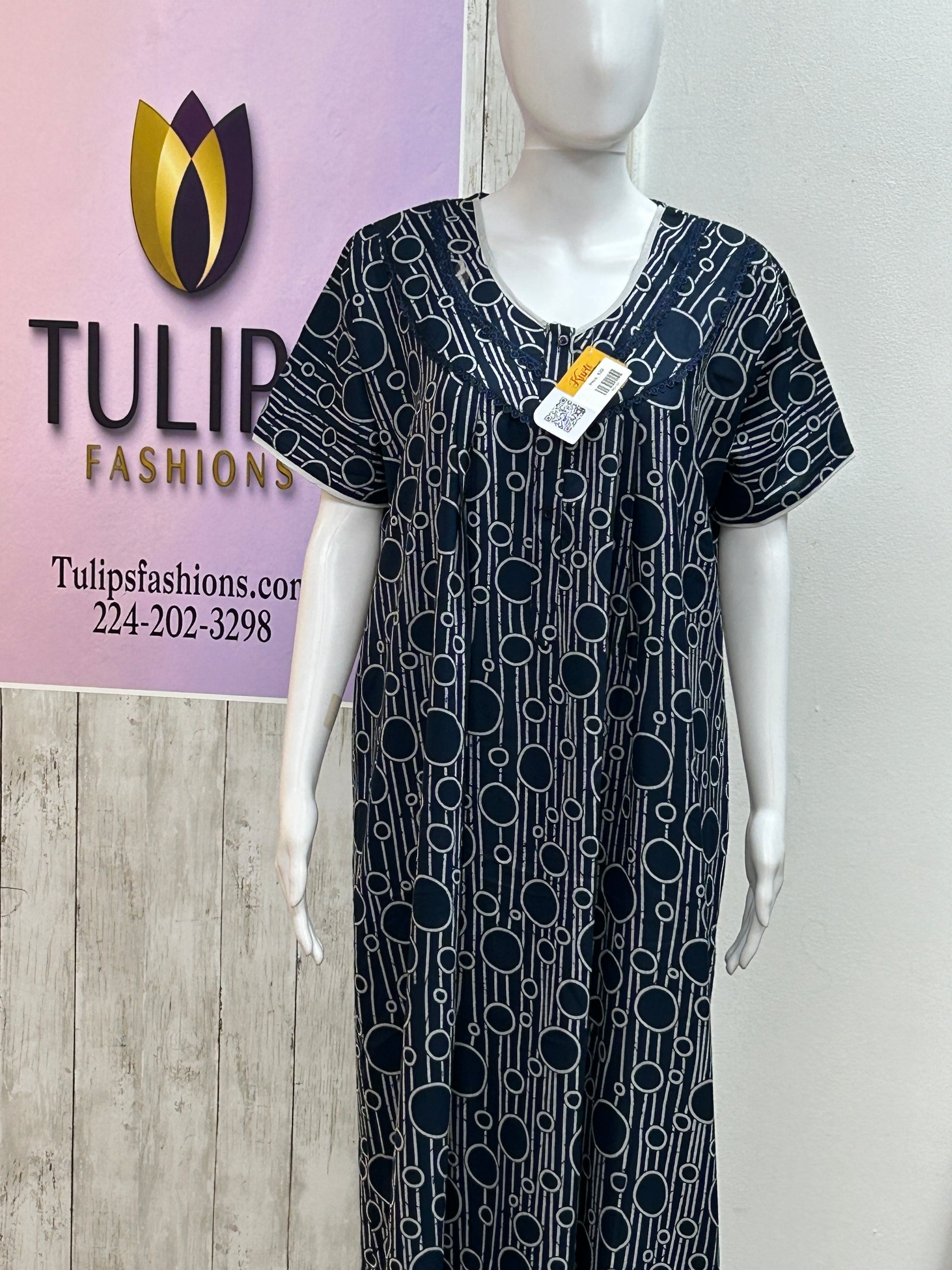 Rayon nighty / Indian night wear by Kurti Connection USA