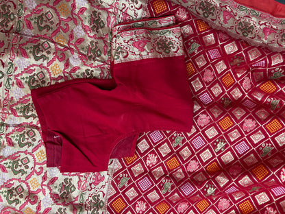 Red pure patola benaras saree
