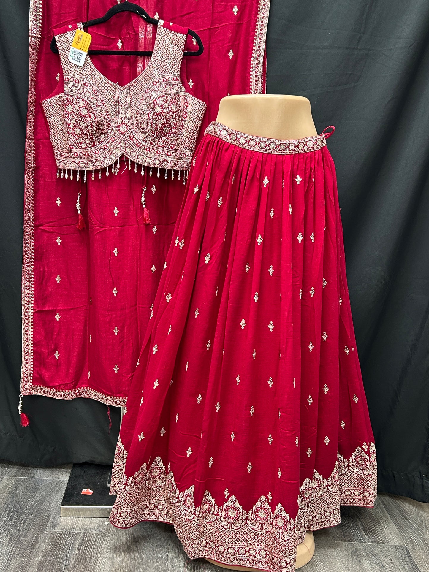 Dark pink lehenga Choli set