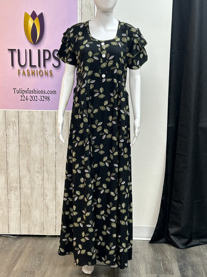 Rayon nighty / Indian nighty by Kurti Connection USA