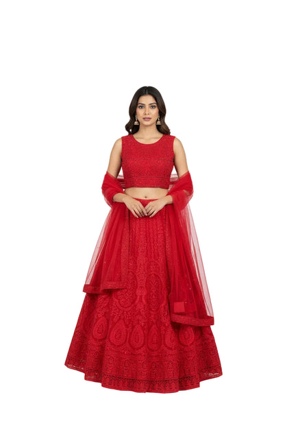 Red lehenga Choli set