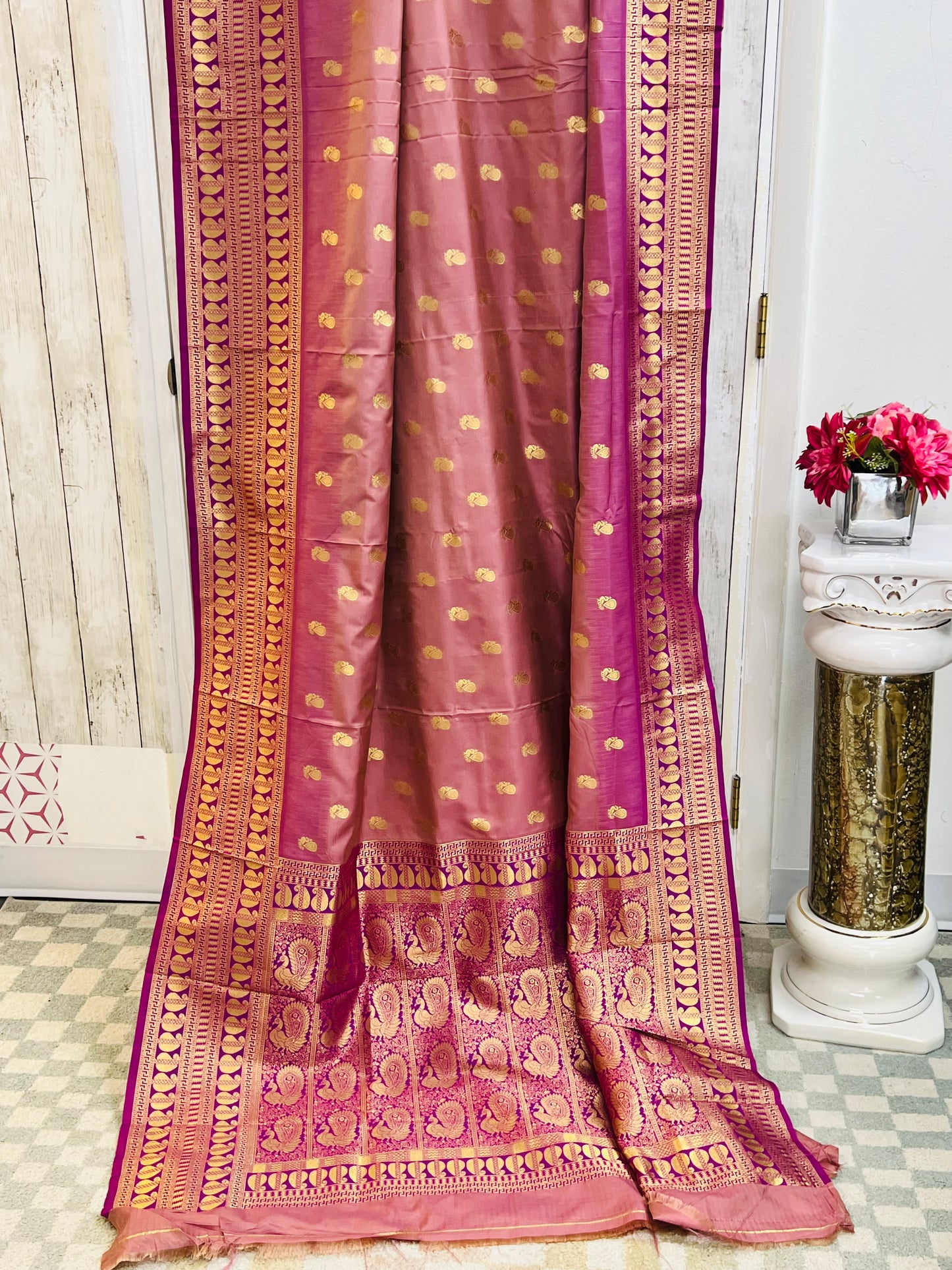 Soft silk saree (vegan silk)