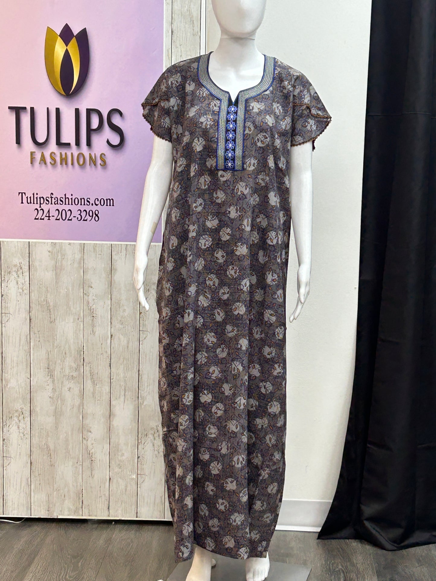 Rayon nighty / Indian night wear by Kurti Connection USA
