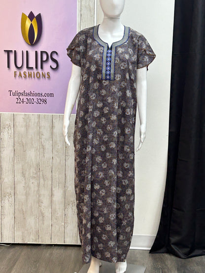 Rayon nighty / Indian night wear by Kurti Connection USA